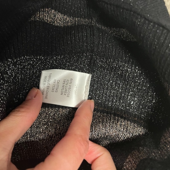 House of Harlow 1960 Sweater Maxi Skirt Metallic - Picture 5 of 5